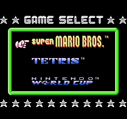Super Mario Bros Tetris Nintendo World Cup screenshot 3 for NES